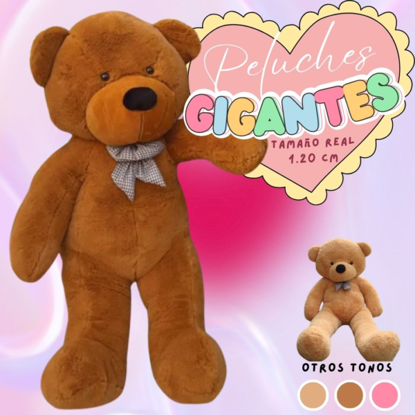 🧸 Oso de Peluche Gigante 1.20 m – El Regalo Más Grande y Tierno - Image 2